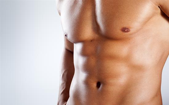 male chest contour